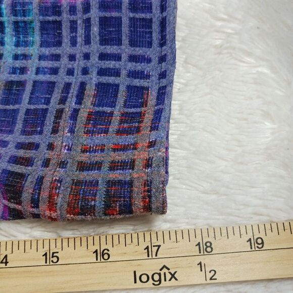 Erin London Womans Medium  Zip up Shacket. Multicolor. Cuff Sleeve. 2 Pockets... - Picture 14 of 15